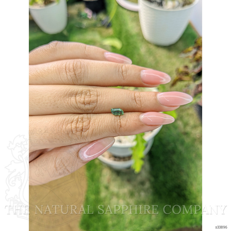 0.90 Ct. Green Sapphire from Madagascar