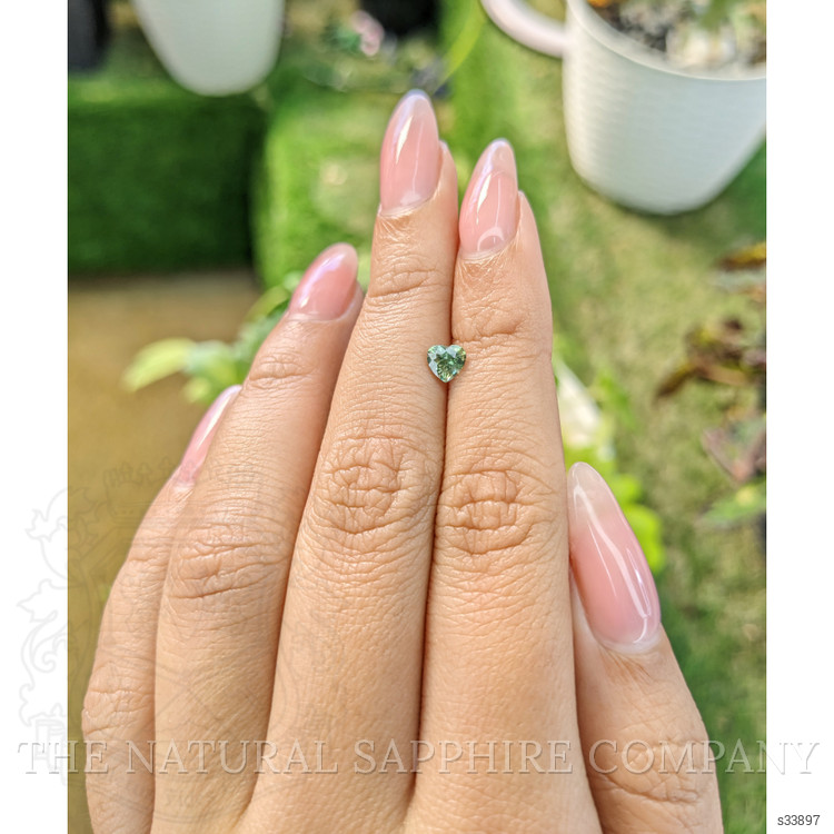 0.57 Ct. Bluish Green Sapphire from Madagascar