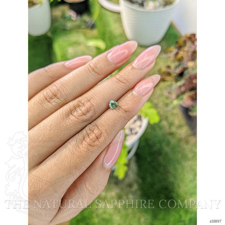 0.57 Ct. Bluish Green Sapphire from Madagascar