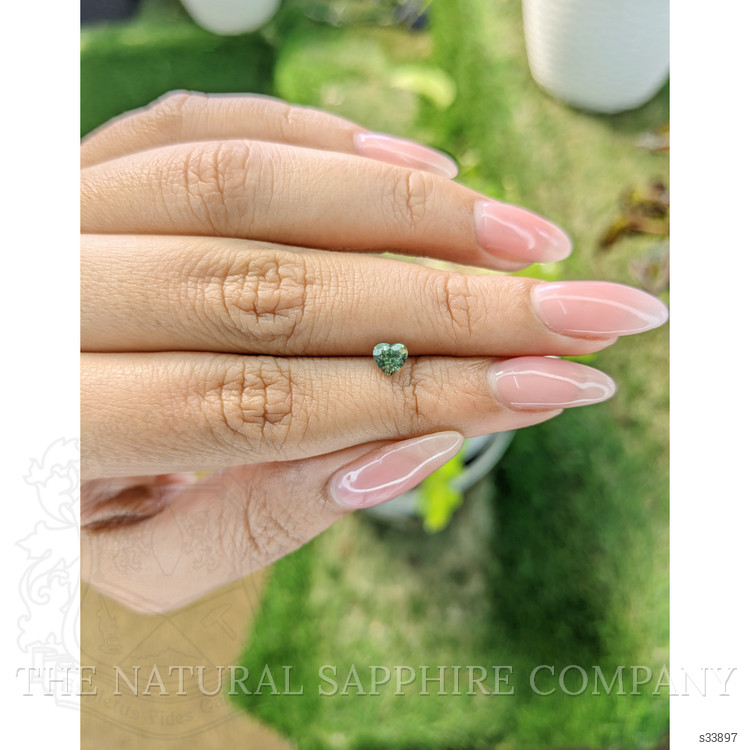 0.57 Ct. Bluish Green Sapphire from Madagascar