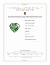 0.60 Ct. Green Sapphire from Madagascar Scan Report