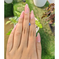 0.53 Ct. Blue Sapphire from Madagascar Life Style