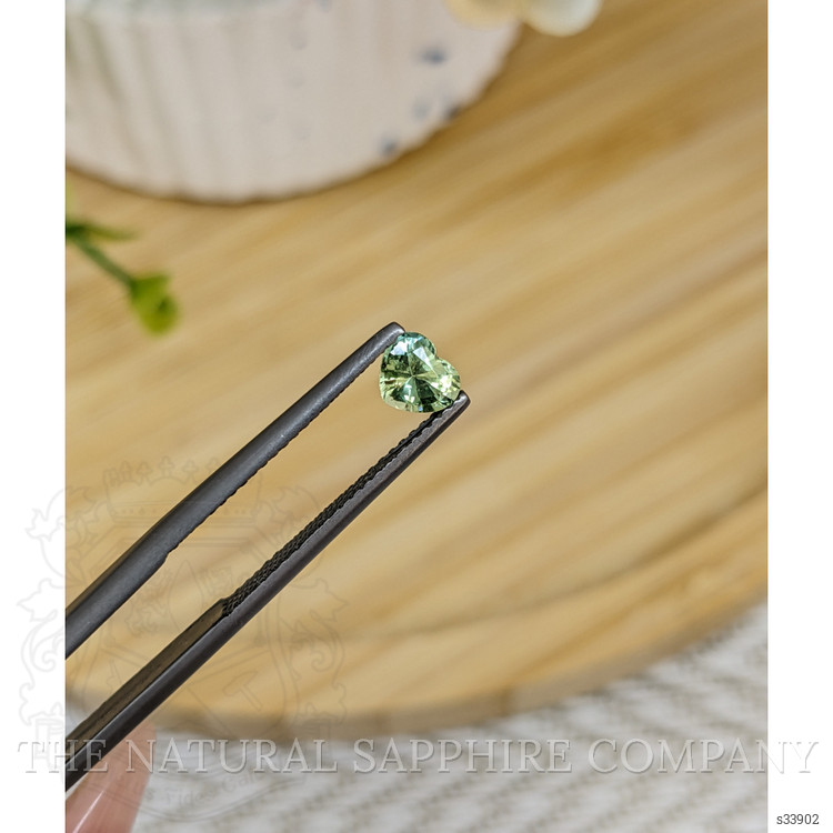 0.56 Ct. Yellowish Green Sapphire from Madagascar