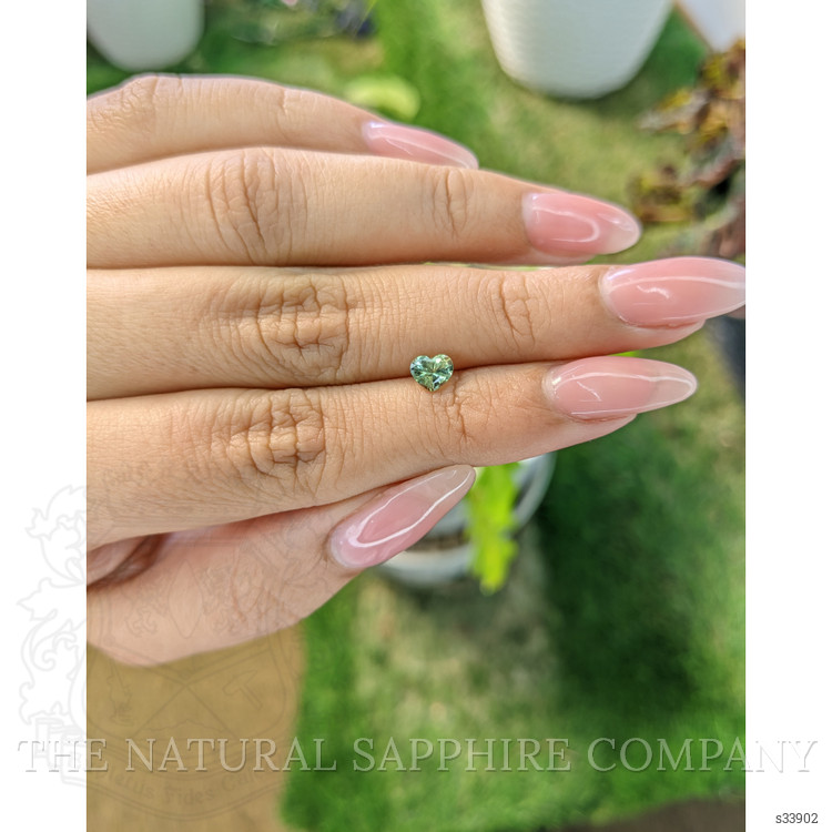 0.56 Ct. Yellowish Green Sapphire from Madagascar