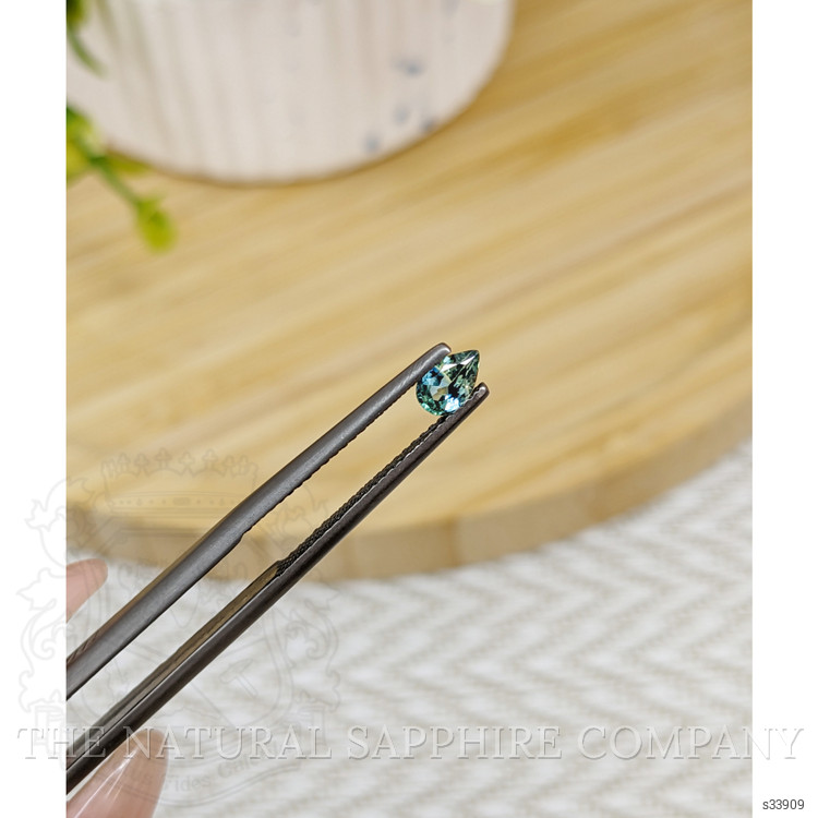 0.42 Ct. Bluish Green Sapphire from Madagascar