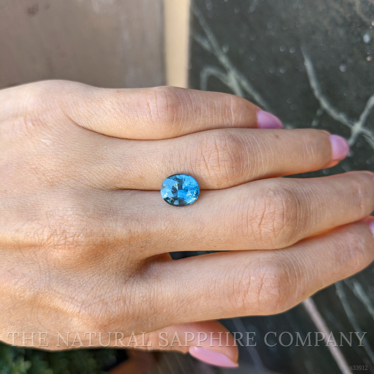 3.56 Ct. Greenish Blue Sapphire from Tanzania