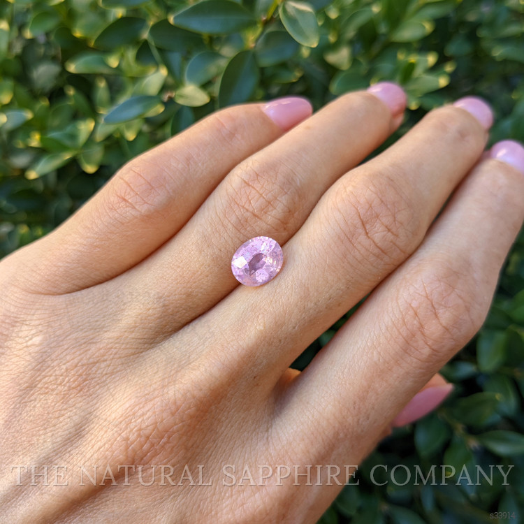 2.58 Ct. Purplish Pink Sapphire from Tanzania