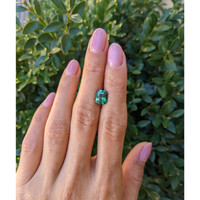 3.05 Ct. Green Sapphire from Madagascar Life Style