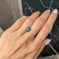 3.05 Ct. Green Sapphire from Madagascar Life Style