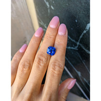 5.55 Ct. Blue Sapphire from Madagascar Life Style