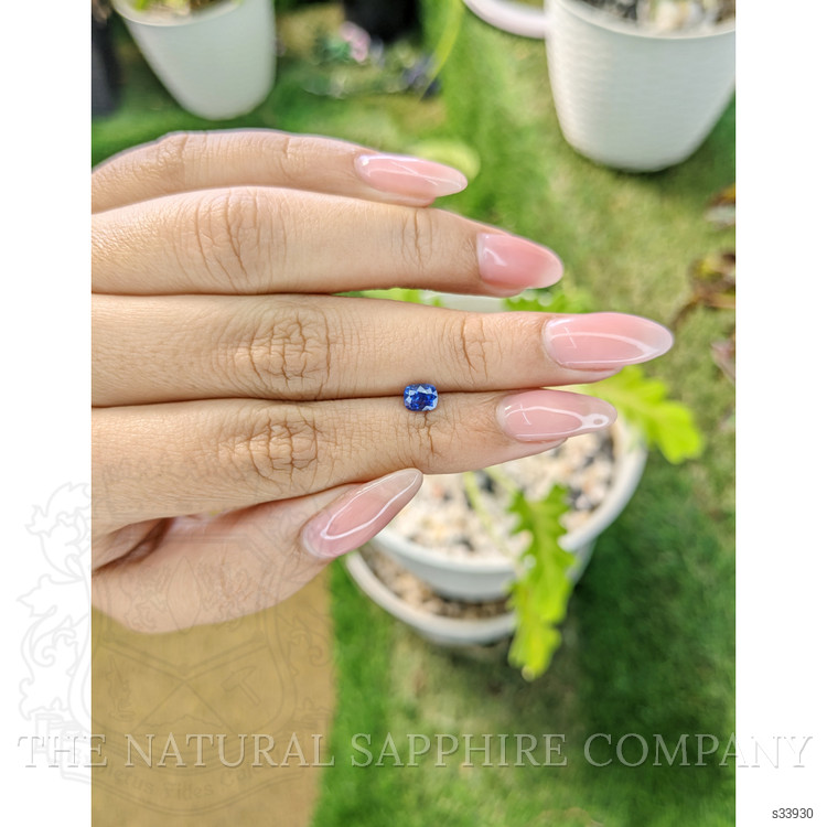 0.74 Ct. Blue Sapphire from Ceylon (Sri Lanka)