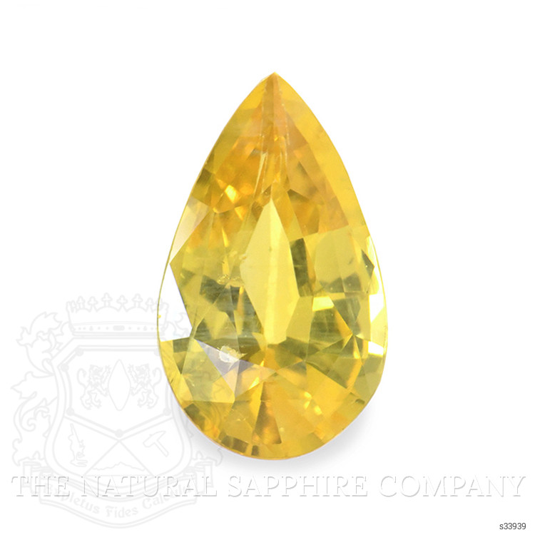 1.06 Ct. Orangish Yellow Sapphire from Ceylon (Sri Lanka)