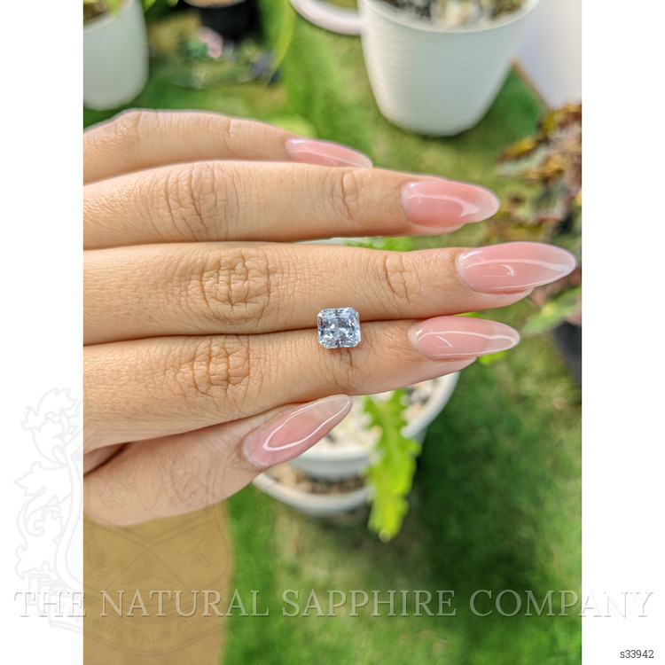 2.20 Ct. Greyish Blue Sapphire from Ceylon (Sri Lanka)