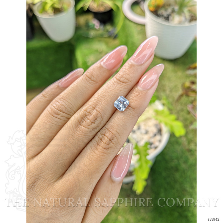 2.20 Ct. Greyish Blue Sapphire from Ceylon (Sri Lanka)