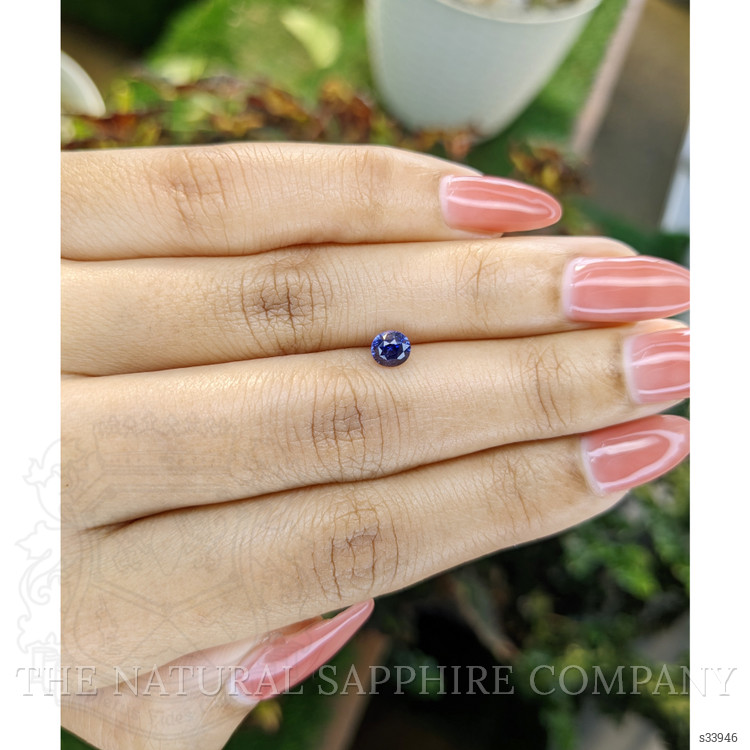0.77 Ct. Blue Sapphire from Ceylon (Sri Lanka)