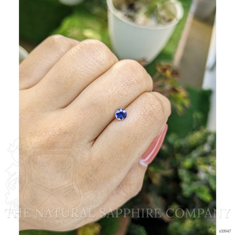 0.46 Ct. Blue Sapphire from Ceylon (Sri Lanka)