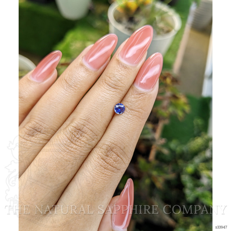 0.46 Ct. Blue Sapphire from Ceylon (Sri Lanka)