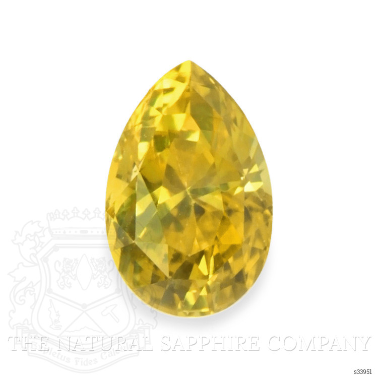 1.12 Ct. Orangish Yellow Sapphire from Ceylon (Sri Lanka)