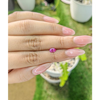 0.57 Ct. Reddish Pink Sapphire from Ceylon (Sri Lanka) Life Style