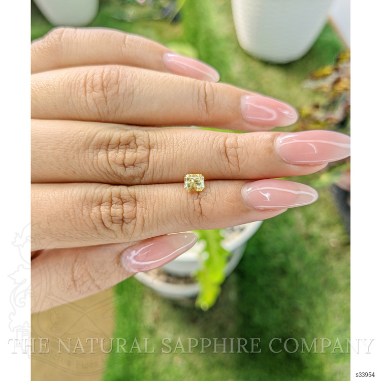 0.68 Ct. Yellow Sapphire from Ceylon (Sri Lanka)