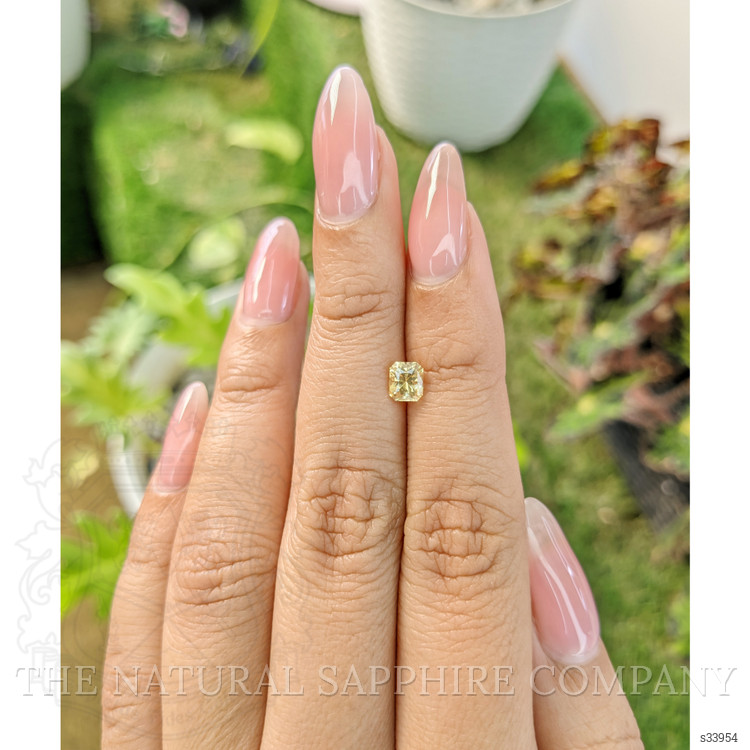 0.68 Ct. Yellow Sapphire from Ceylon (Sri Lanka)