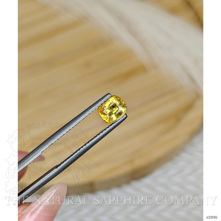 1.05 Ct. Orangish Yellow Sapphire from Ceylon (Sri Lanka)