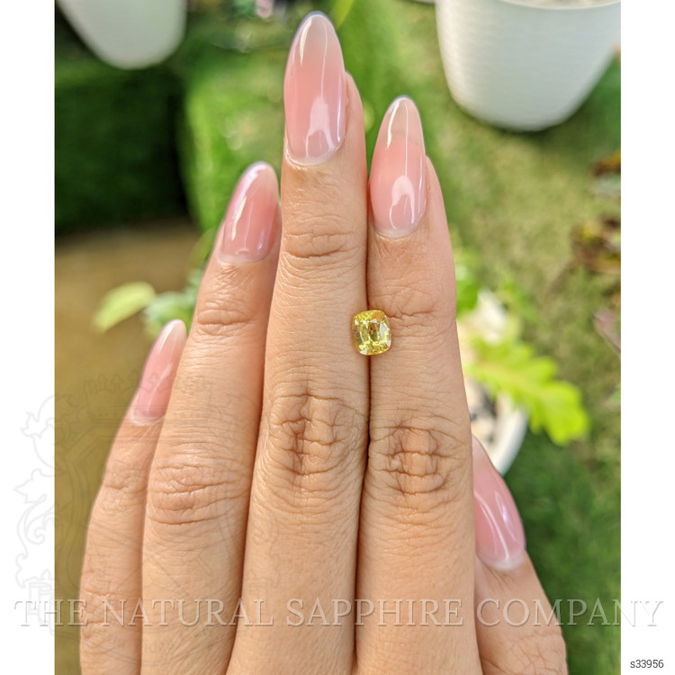 1.05 Ct. Orangish Yellow Sapphire from Ceylon (Sri Lanka)