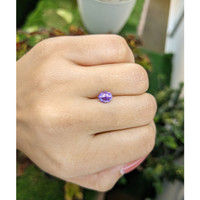 1.26 Ct. Pinkish Purple Sapphire from Ceylon (Sri Lanka) Life Style