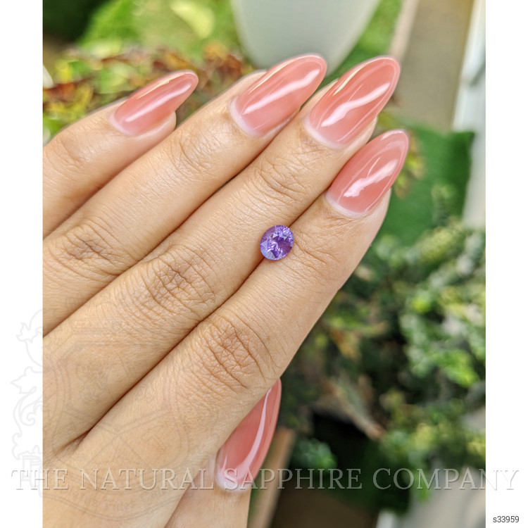 1.26 Ct. Pinkish Purple Sapphire from Ceylon (Sri Lanka)