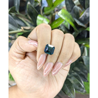 6.65 Ct. Greenish Blue Sapphire from Madagascar Life Style