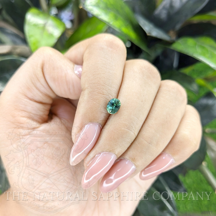 0.85 Ct. Bluish Green Sapphire from Madagascar