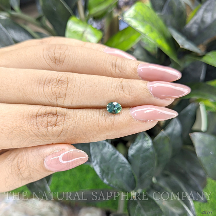 0.85 Ct. Bluish Green Sapphire from Madagascar