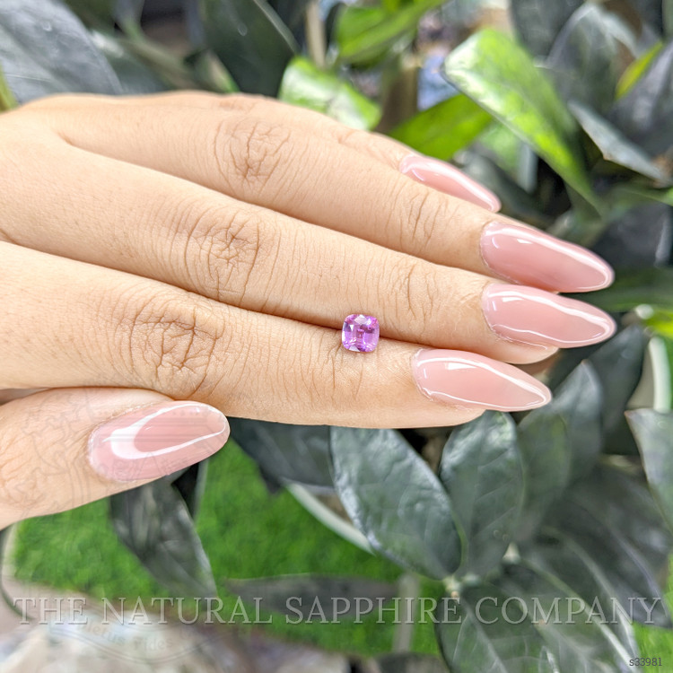 0.63 Ct. Purplish Pink Sapphire from Ceylon (Sri Lanka)