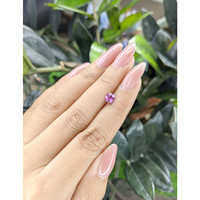 0.63 Ct. Purplish Pink Sapphire from Ceylon (Sri Lanka) Life Style