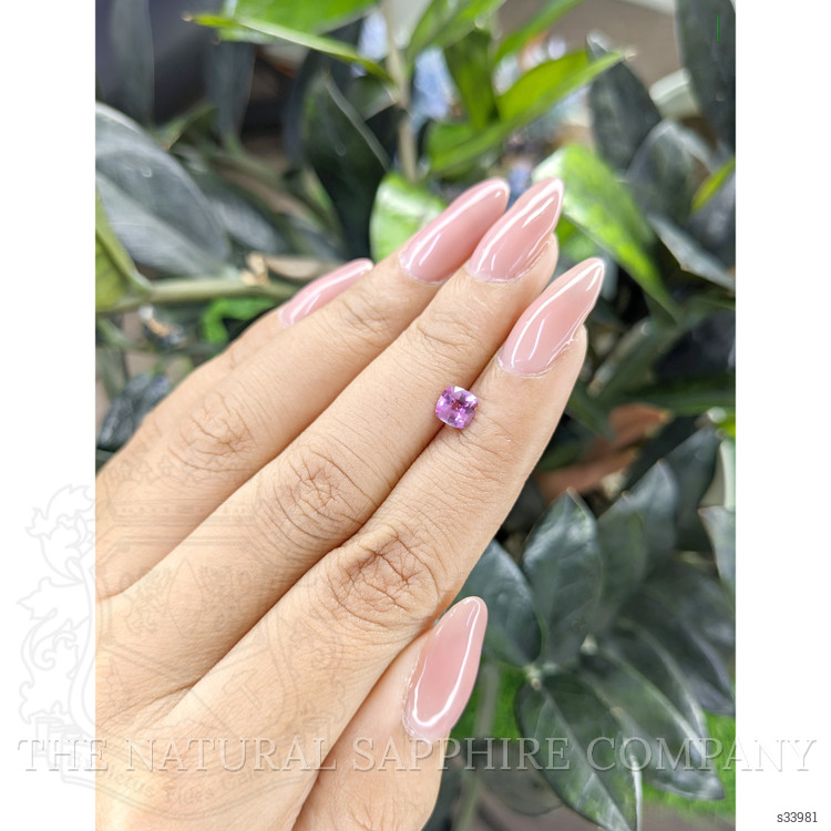 0.63 Ct. Purplish Pink Sapphire from Ceylon (Sri Lanka)