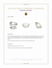 0.86 Ct. Yellow Sapphire from Ceylon (Sri Lanka) Appraisal