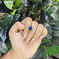 5.00 Ct. Blue Sapphire from Ceylon (Sri Lanka) Life Style