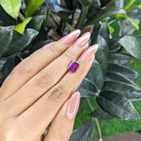 2.07 Ct. Pinkish Purple Sapphire from Ceylon (Sri Lanka) Life Style