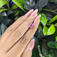 2.03 Ct. Pinkish Purple Sapphire from Ceylon (Sri Lanka) Life Style
