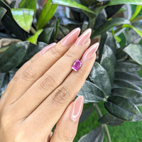 2.01 Ct. Pinkish Purple Sapphire from Ceylon (Sri Lanka) Life Style