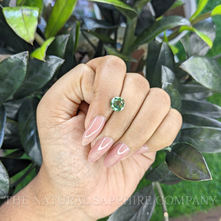 2.13 Ct. Yellowish Green Sapphire from Ceylon (Sri Lanka)