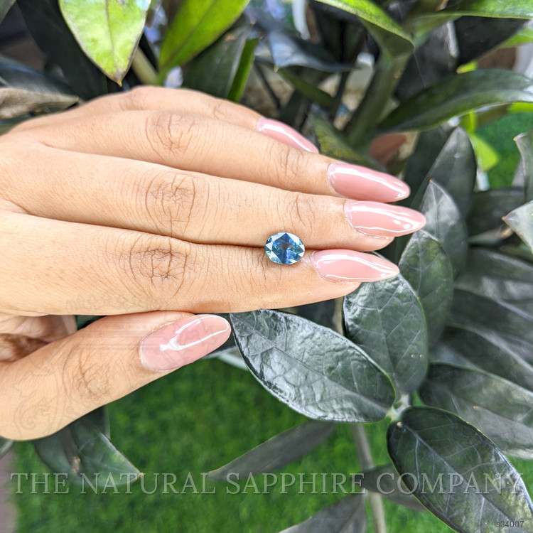 2.19 Ct. Greenish Blue Sapphire from Madagascar