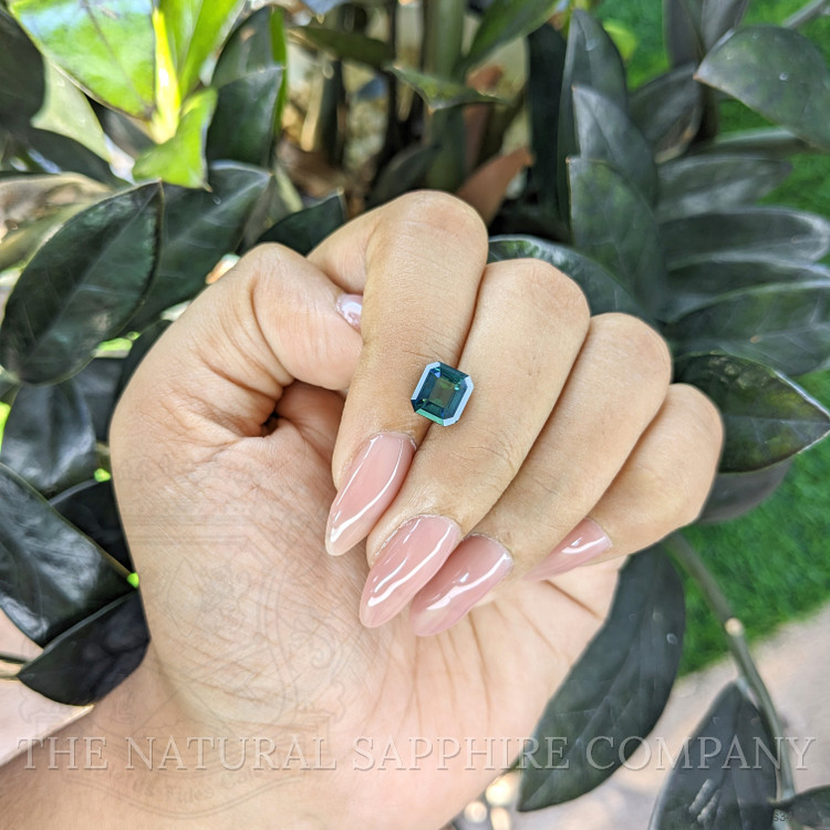 2.51 Ct. Bluish Green Sapphire from Madagascar