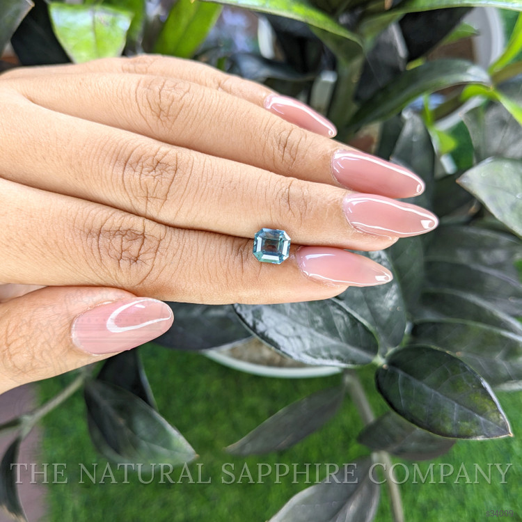 2.02 Ct. Greenish Blue Sapphire from Madagascar