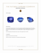 5.04 Ct. Blue Sapphire from Ceylon (Sri Lanka) Appraisal