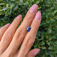1.27 Ct. Blue Sapphire from Ceylon (Sri Lanka) Life Style