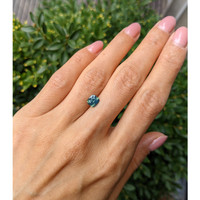 1.57 Ct. Green Sapphire from Madagascar Life Style