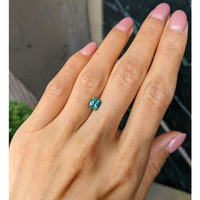 1.57 Ct. Green Sapphire from Madagascar Life Style