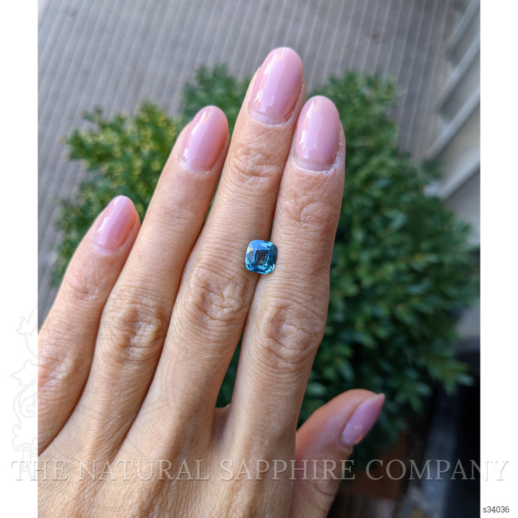 1.59 Ct. Bluish Green Sapphire from Madagascar