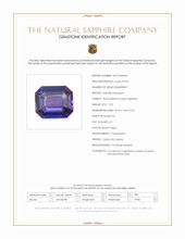 2.54 Ct. Bluish Purple Sapphire from Madagascar Scan Report